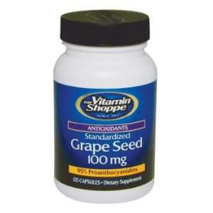 Vitamin Shoppe   Grape Seed (Standardized), 100 mg, 120 capsules