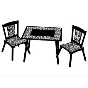  Wild Side Table & 2 Chair Set