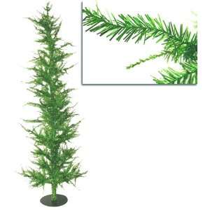  Green Laser Tinsel Artificial Christmas Tree 6
