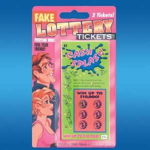  Fake Lottery Tickets (2 per package) Toys & Games
