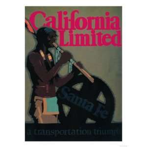  The California Limited Train Travel Poster   California 