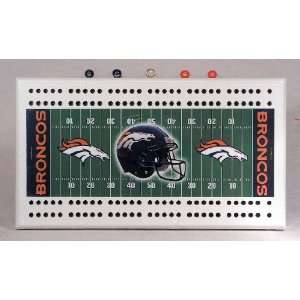  Denver Broncos NFL Licensed Football Cribbage Board 