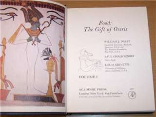 The GIFT OF OSIRIS 2 Vol Set On FOOD Of ANCIENT EGYPT  