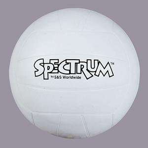  S&S Worldwide White Spectrum Volleyball