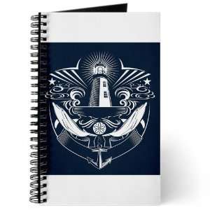 Journal (Diary) with Lighthouse Crest Anchor on Cover