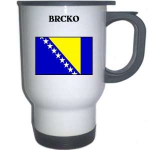  Bosnia   BRCKO White Stainless Steel Mug Everything 
