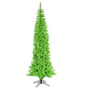 Pre Lit Green Ashley Spruce Artificial Pencil Christmas Tree   Green 