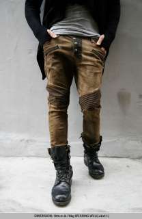 Avant garde Mod Mens Limited Checkered Biker Jeans Brand New W28 30 32 