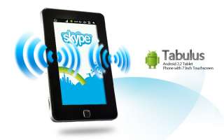 Tabulus   7 inch Android 2.2 Tablet Phone 4GB, WiFi, Camera, 3G 