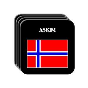  Norway   ASKIM Set of 4 Mini Mousepad Coasters 