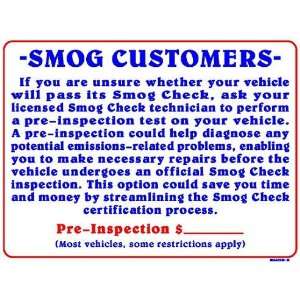  SMOG CUSTOMERS If you are unsure whether your vehicle will 