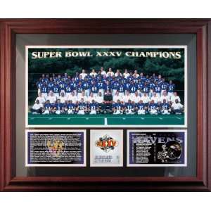   Ravens Framed Healy Plaque   2000 Super Bowl Champs