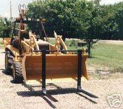 Backhoe Loader Drive on forks bucket pallet tractor USA  