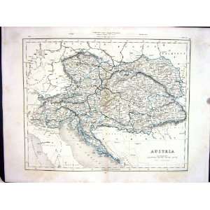  College Antique Map C1875 Archer Austria Vienna Bohemia 