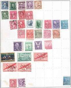 USA AMERICA Old Stamp Collection Used 7SW25  