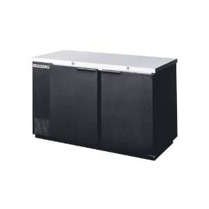 Solid Door W/ 2 Section Refrigerated Backbar Storage, Black, Bb68 1 b 