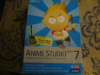 Anime Studio Debut 7 software new sealed package with rock star 