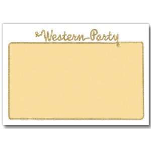  Western Party Rope Invitation