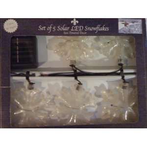   Solar LED Snowflakes String Lights   Sun Powered Decor Home