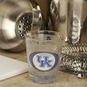  Kentucky Wildcats 2 oz. Frosted Bottoms Up Shot Glass 