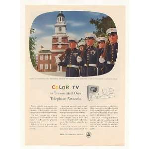   Marines Bell Telephone Color TV Broadcast Print Ad