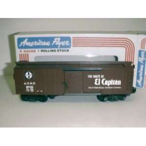 AF 4 9710 S Gauge ATSF Boxcar LN/Box Toys & Games