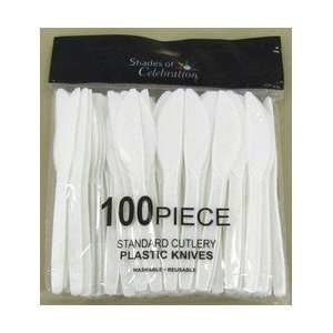  Party Supplies knife standard 100ct white Toys & Games