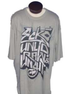 NEW ECKO UNLTD T Shirt Mens 4X/4XL 5X/5XL Gray NWT  