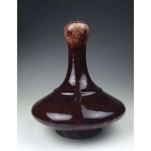  one Reign Flambe Glaze Porcelain Garlic Head Vase, Chinese 