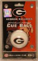 University of Georgia Bulldogs UGA Billiard Cue Ball  