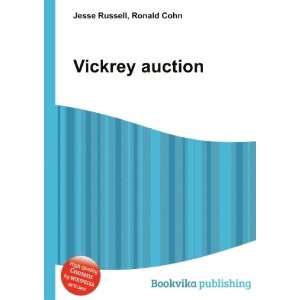  Vickrey auction Ronald Cohn Jesse Russell Books