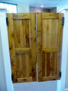 Reclaimed Antique Old Barn Wood Swinging Saloon Doors  