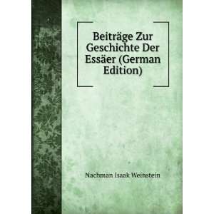   Der EssÃ¤er (German Edition) Nachman Isaak Weinstein Books