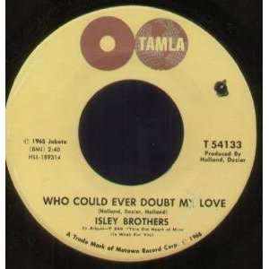  MY LOVE 7 INCH (7 VINYL 45) US TAMLA 1966 ISLEY BROTHERS Music