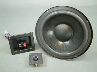 ohms 8 inch 2 Way Speaker Kit pair 100 watts  