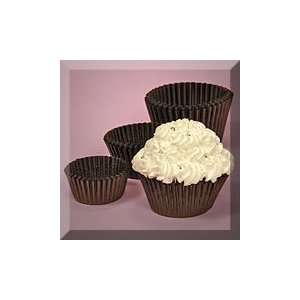  500ea   1 5/8 X 15/16 Chocolate Cupcake Baking Cup