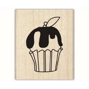  Tall Cupcake Wood Mounted Rubber Stamps