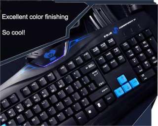 3LUE Cobra Wired Gaming Keyboard & Mouse Bundles/Combos+USB Cable 