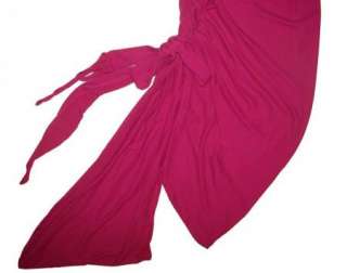 EMANUEL UNGARO FUCHSIA STRETCHY JERSEY RUCHED COCKTAIL/PARTY DRESS~2/4 