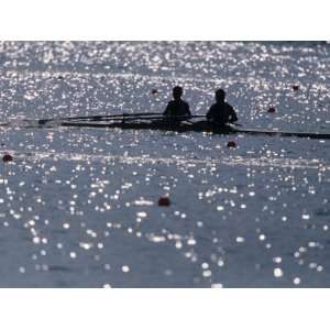  of Mens Pairrs Rowing Team in Action, Atlanta, Georgia, USA 