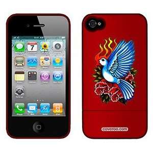  Bird with Flames and Flowers on Verizon iPhone 4 Case by 