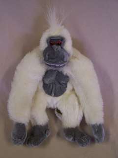 Ideal Toys Plush White Grey Gorilla Ape Plush Toy 9.5  