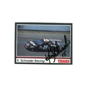 Ken Schrader autographed Trading Card (Auto Racing) 1991 Tracks, #127