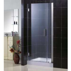 DreamLine UNIDOOR Frameless 34 35 inch Adjustable Shower DoorBrushed 