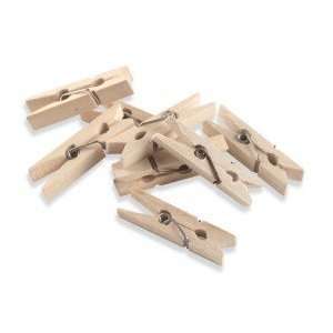     Mini Clothespins 24 real wooden spring clothespins