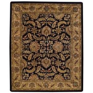 Capel Forest Park Floral Scroll 9294 Black/Beige 350 6 Round Area Rug