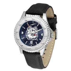  UCONN Connecticut Huskies Mens Leather Wristwatch Sports 