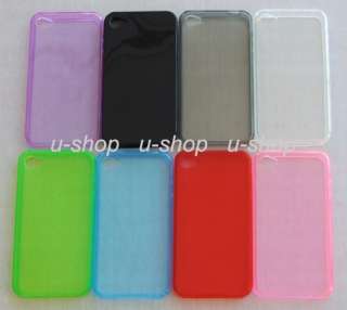New Case Hard Gel Soft Skin Cover for Apple iPhone 4 4G  