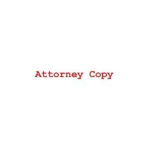  ATTORNEY COPY Rubber Stamp for office use self inking 