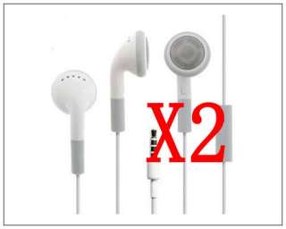 2X Headphone With Mic F Apple iPhone 3gs 4g iPod Touch  